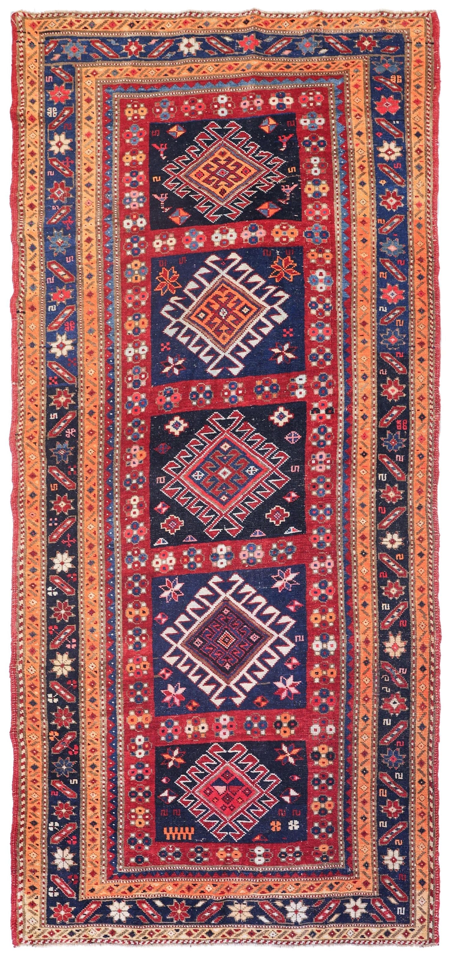 Antique Karabagh Handwoven Tribal Rug