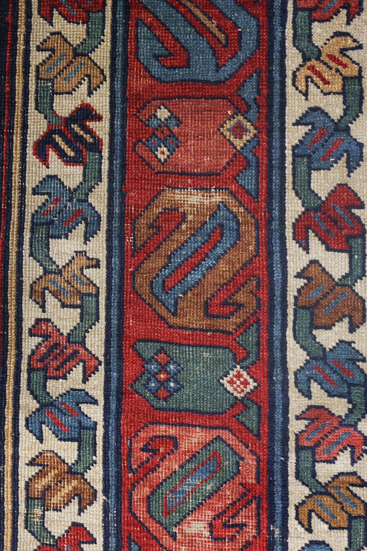 Vintage Karabagh Handwoven Tribal Rug, J70661