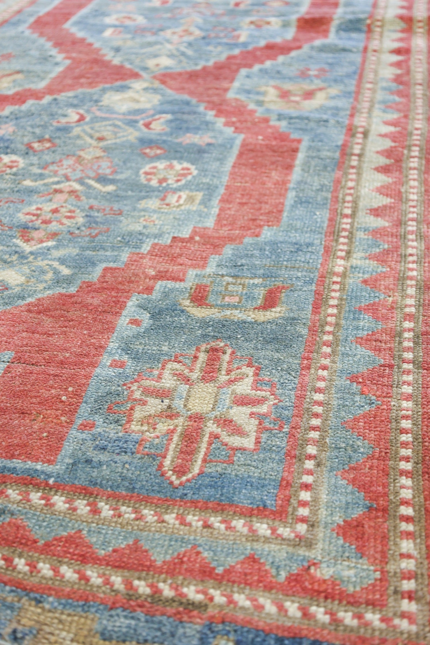 Vintage Karabagh Handwoven Tribal Rug, J73325