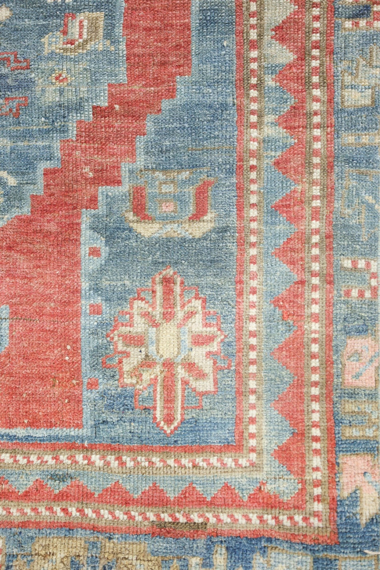 Vintage Karabagh Handwoven Tribal Rug, J73325