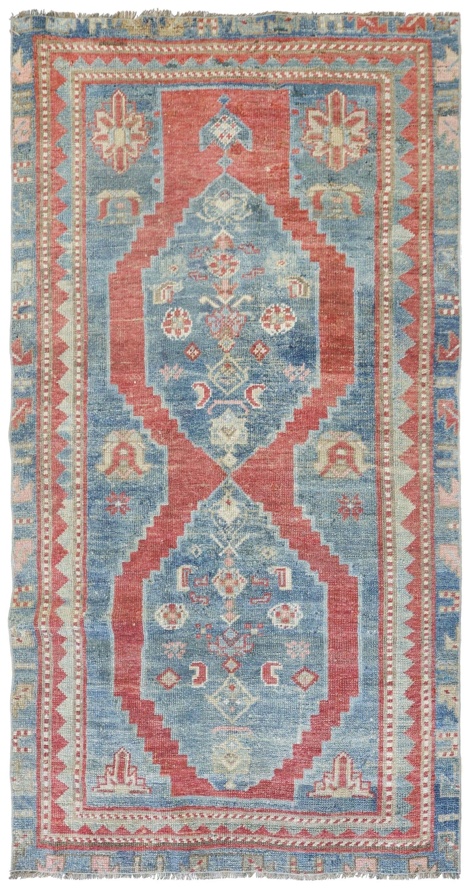 Vintage Karabagh Handwoven Tribal Rug