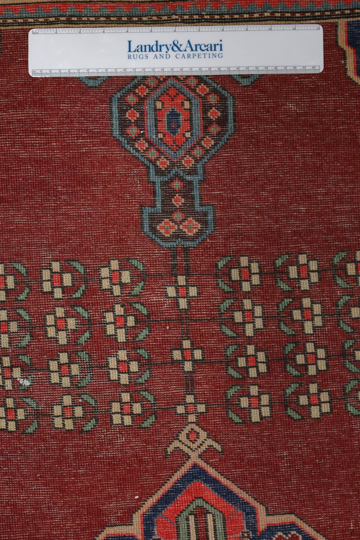 Vintage Karabagh Handwoven Tribal Rug, J75086