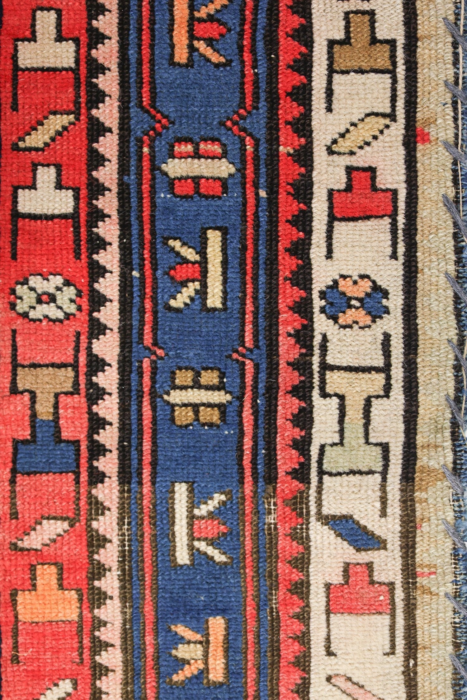 Vintage Karabagh Handwoven Tribal Rug, J75912