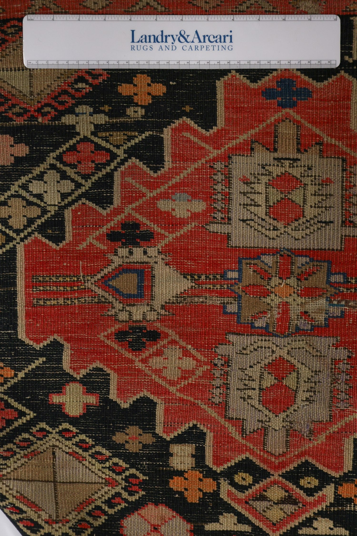 Vintage Karabagh Handwoven Tribal Rug, J75912