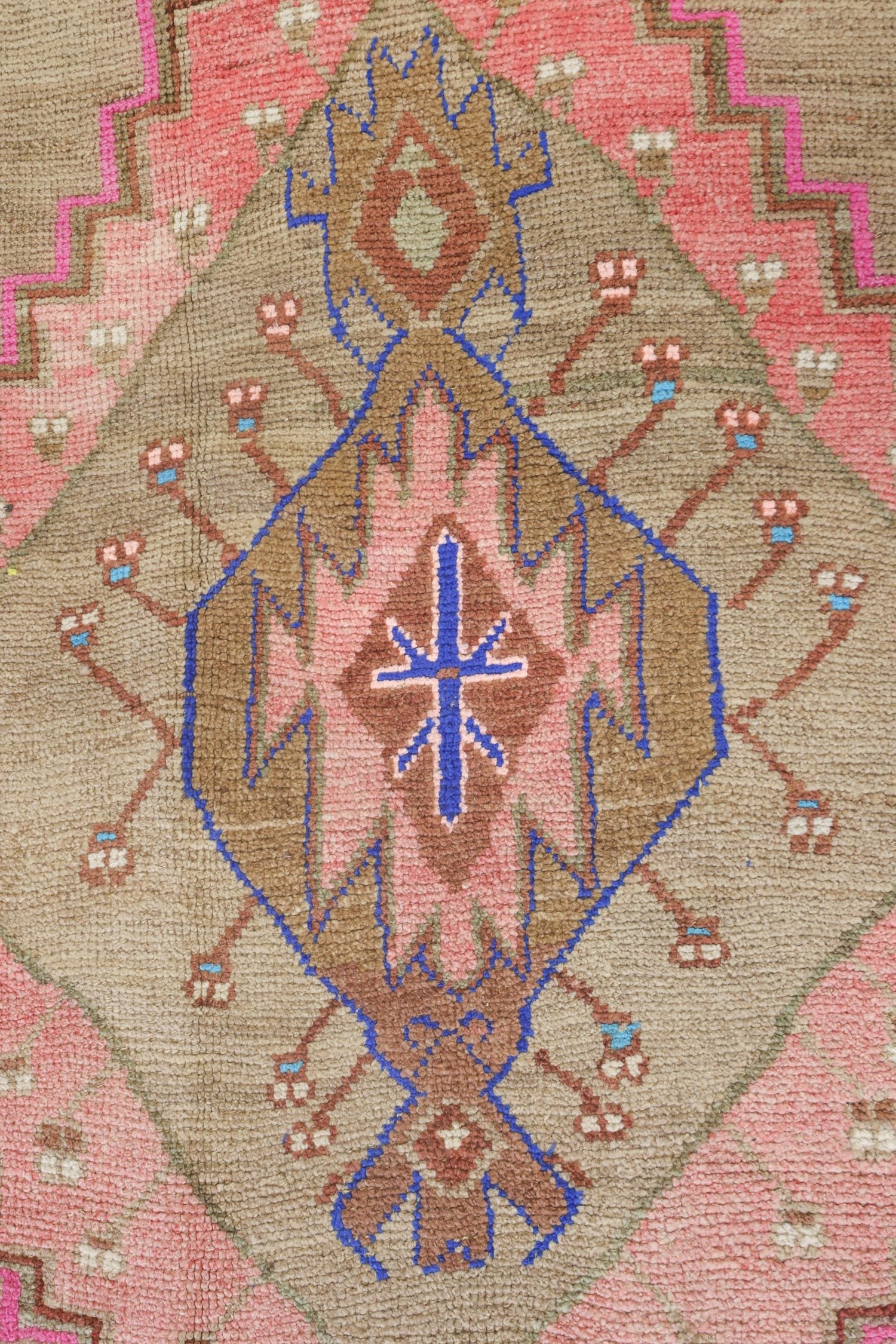 Vintage Kars Handwoven Tribal Rug, J70951