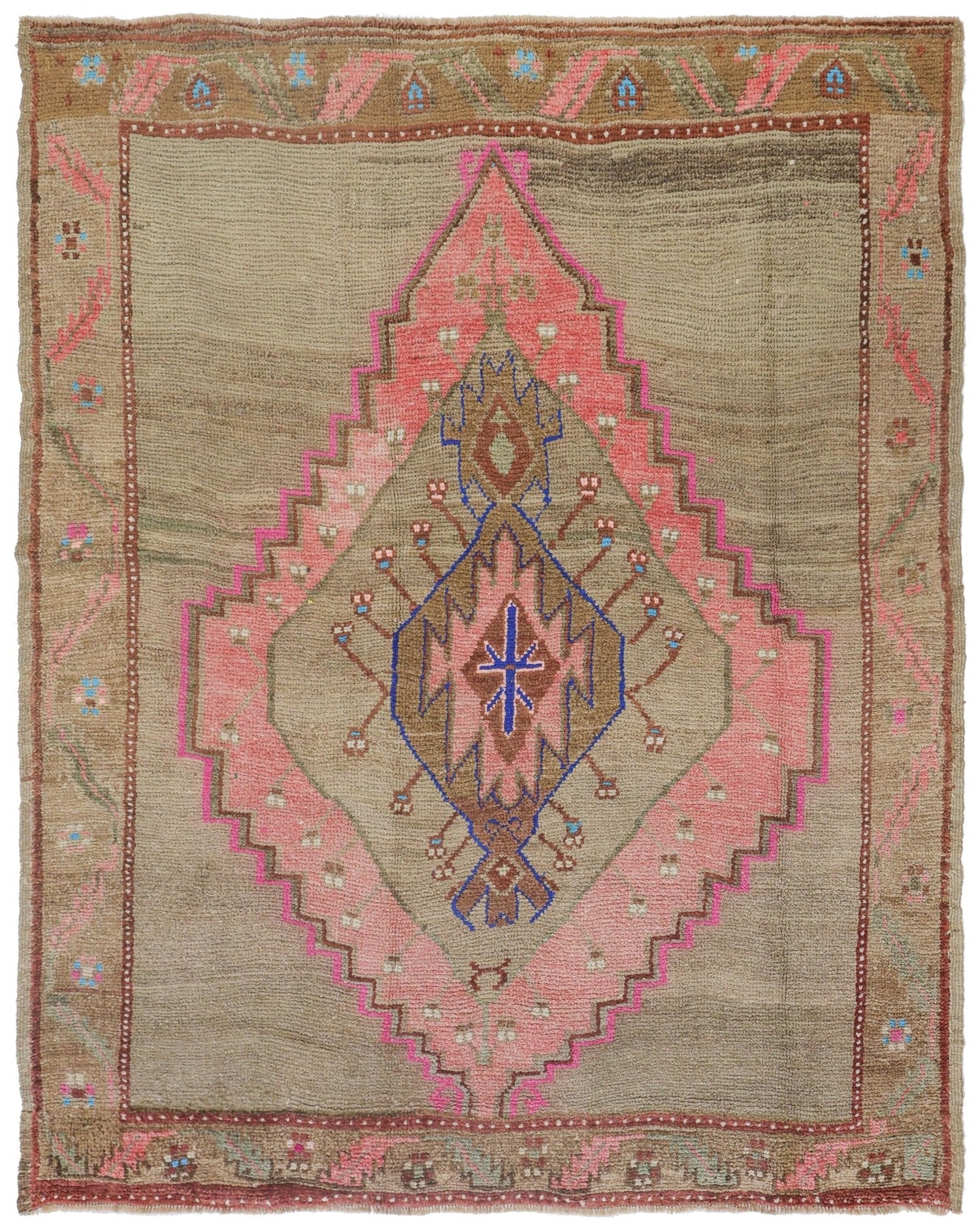 Vintage Kars Handwoven Tribal Rug