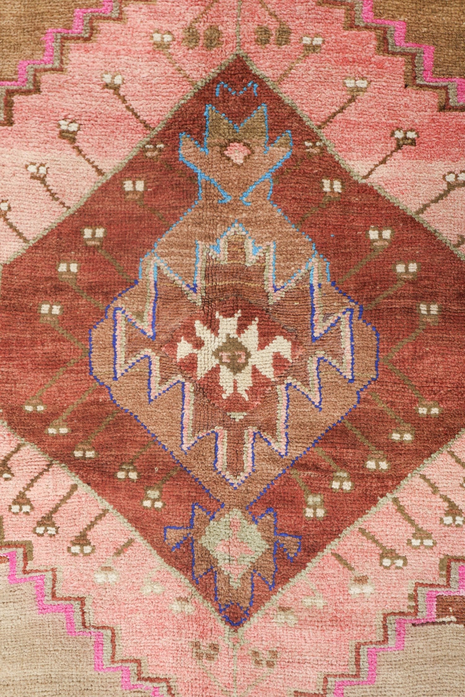 Vintage Kars Handwoven Tribal Rug, J70952