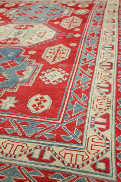 Vintage Kazak Handwoven Tribal Rug, J73349