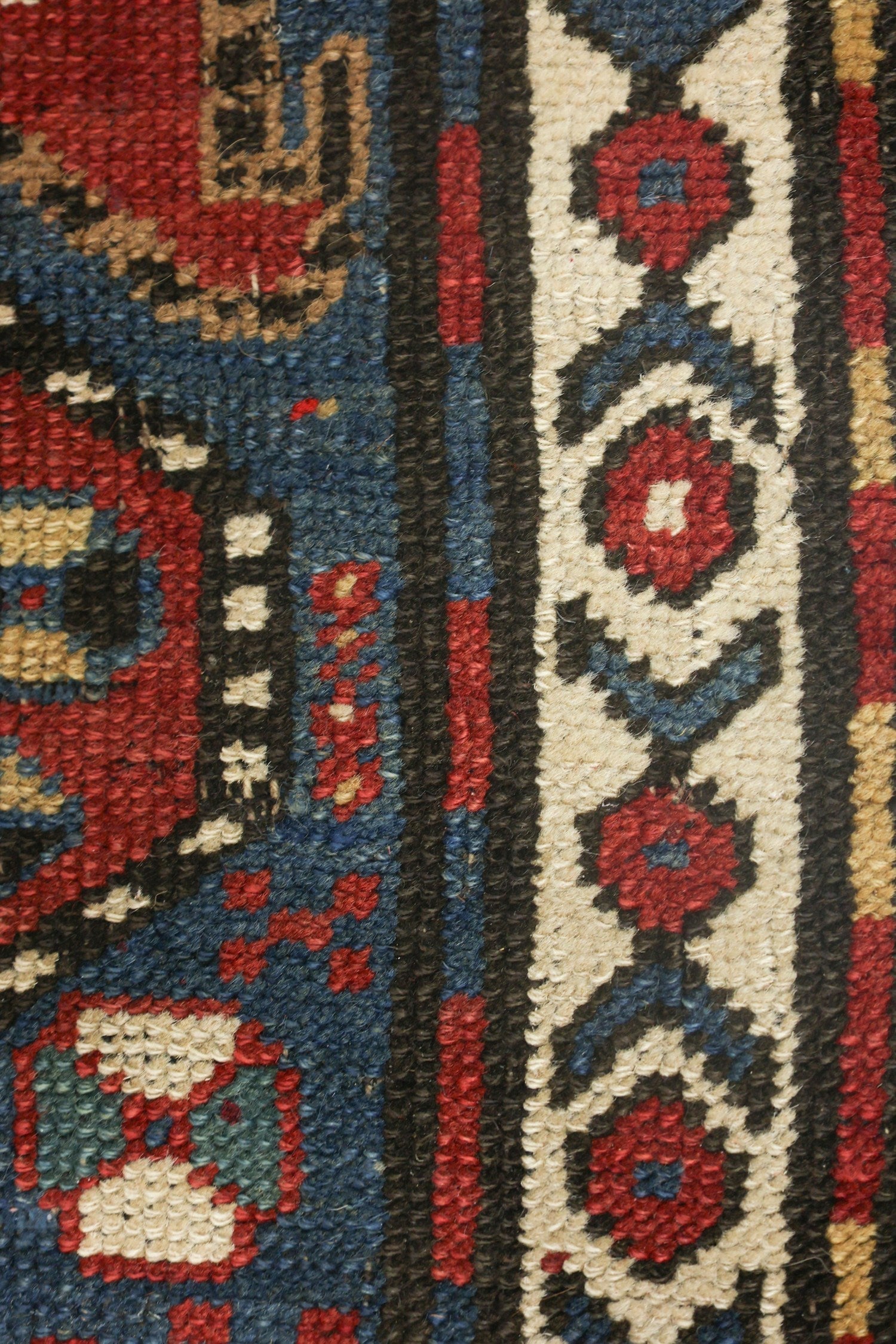 Vintage Kazak Handwoven Tribal Rug, J71065