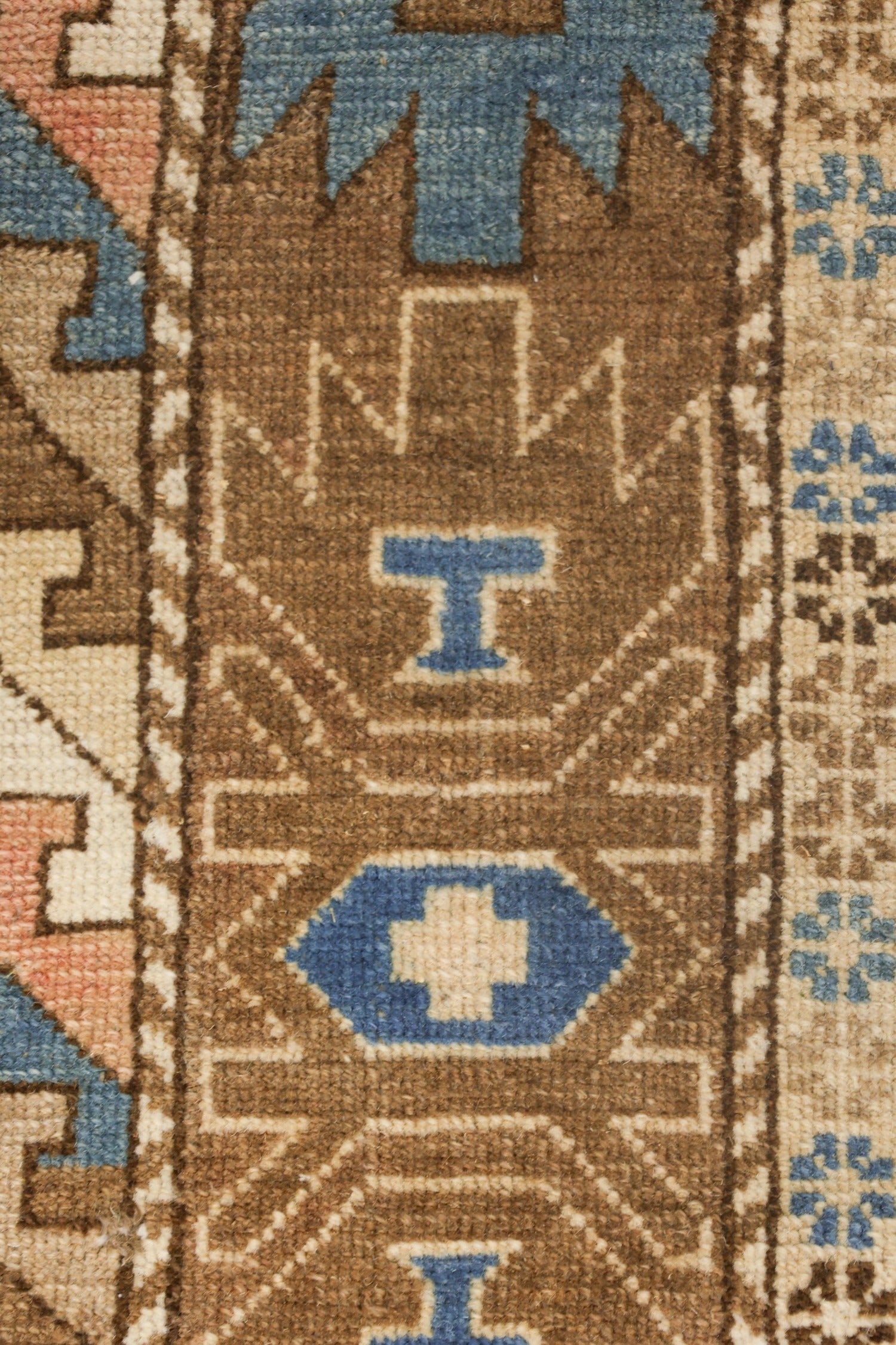 Vintage Kazak Handwoven Tribal Rug, J73149