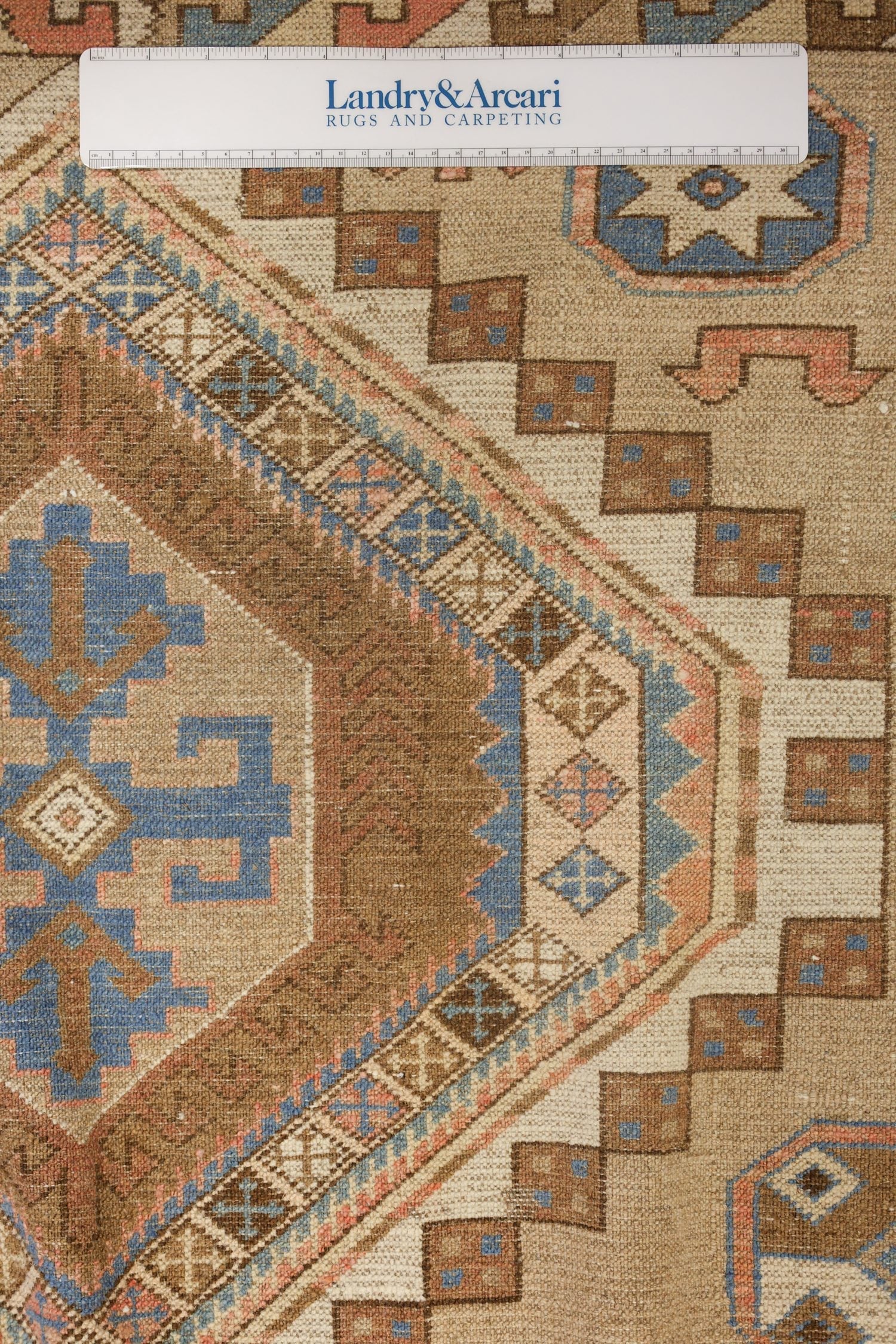 Vintage Kazak Handwoven Tribal Rug, J73149