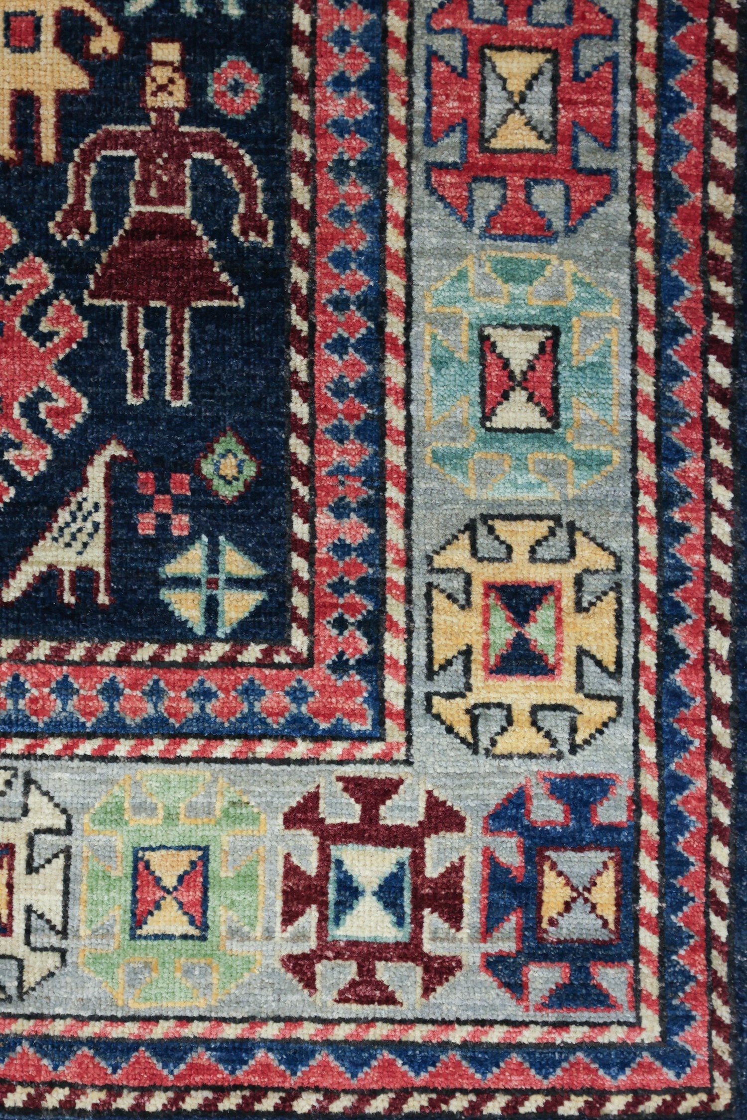 Kazak Handwoven Tribal Rug, J74739