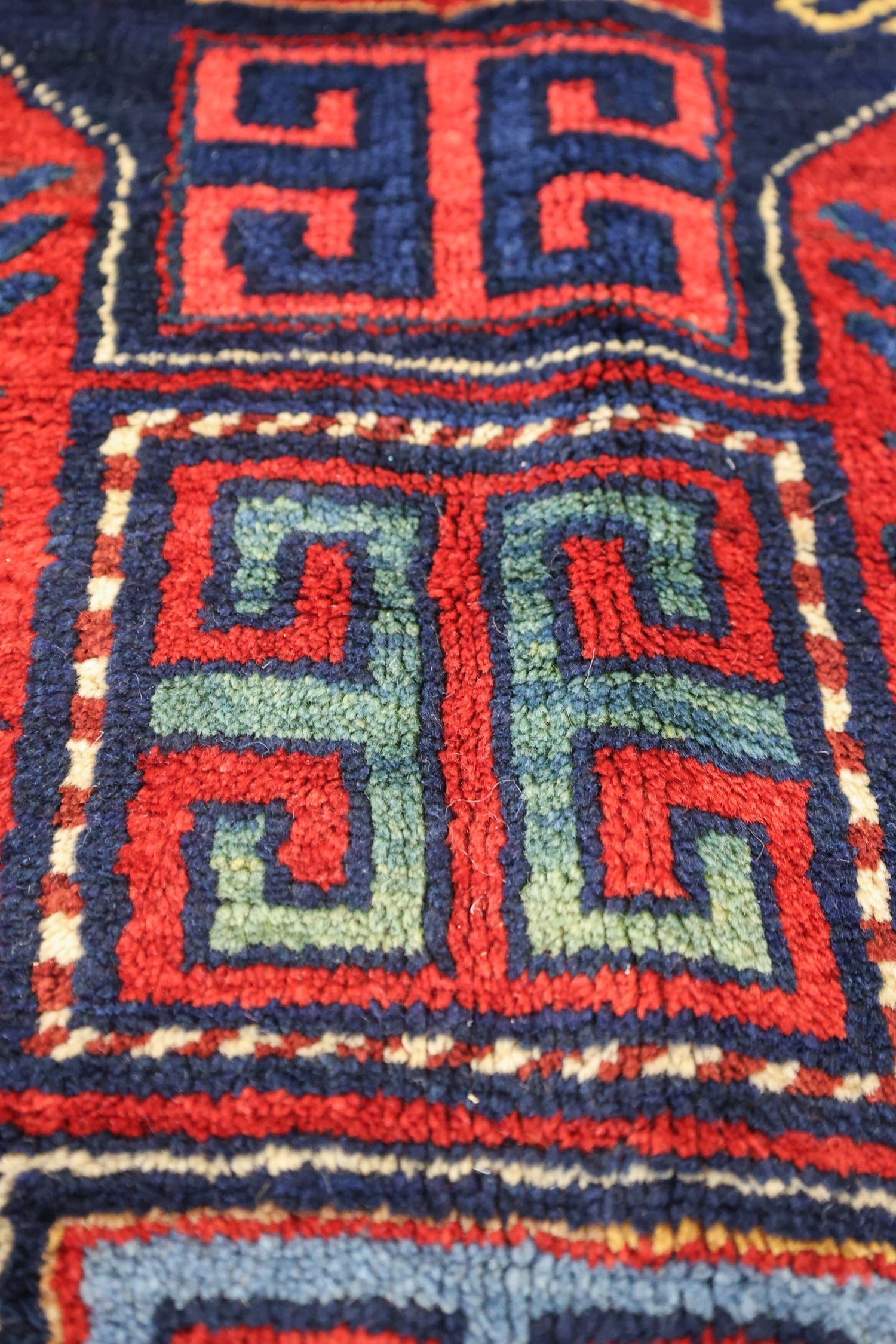 Antique Kazak Handwoven Tribal Rug, J75082