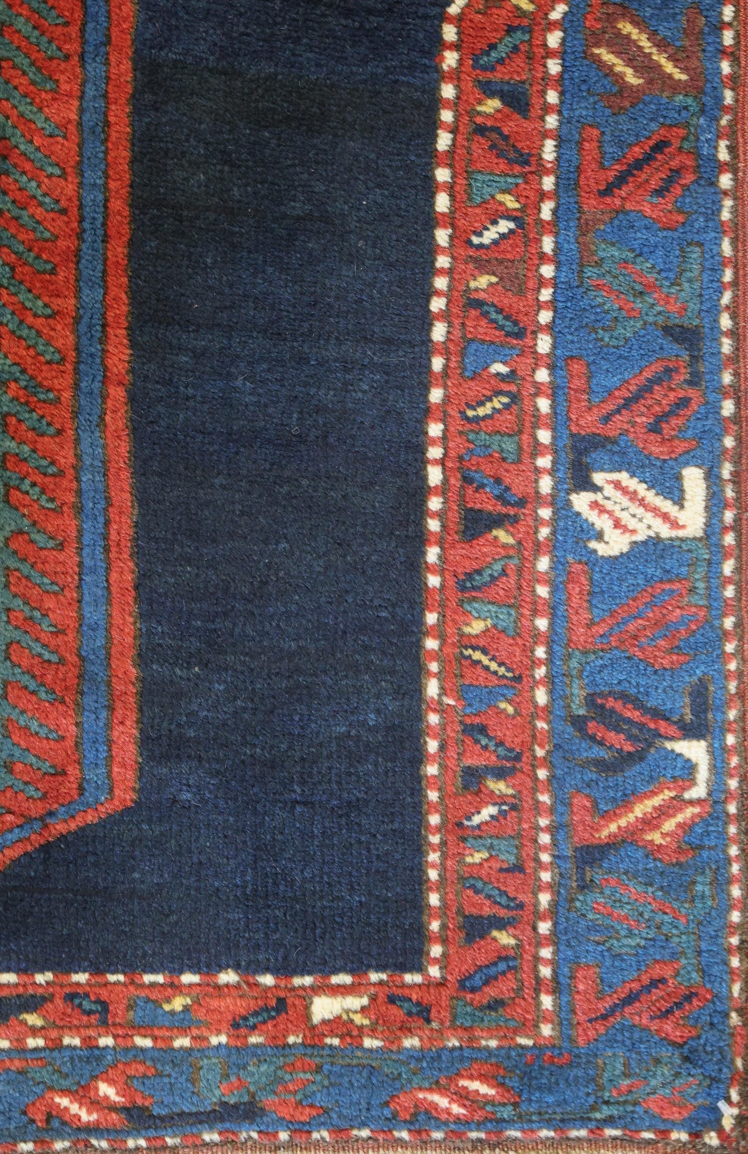 Antique Kazak Handwoven Tribal Rug, J75083