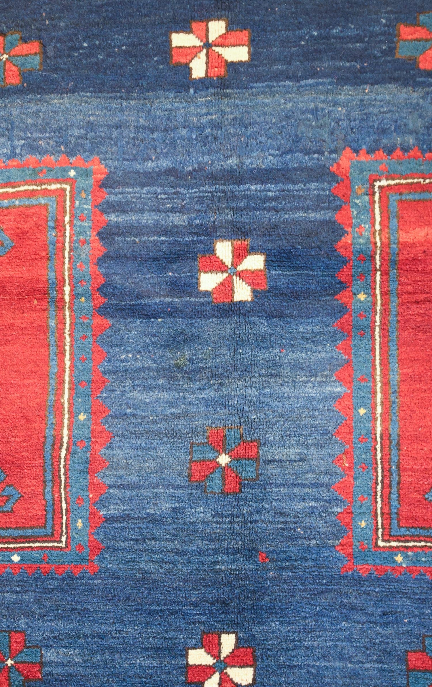 Antique Kazak Handwoven Tribal Rug, J75084