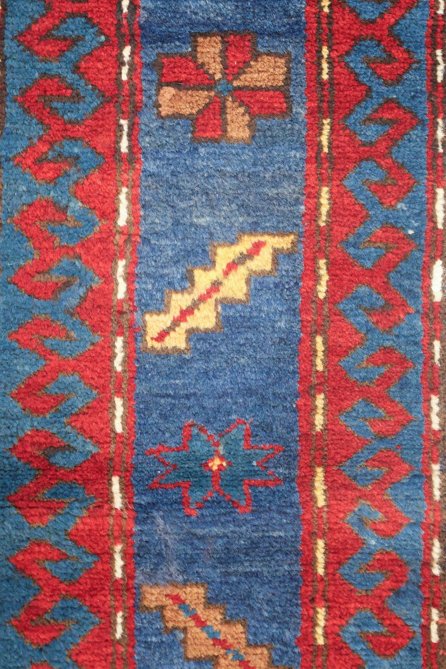 Antique Kazak Handwoven Tribal Rug, J75084