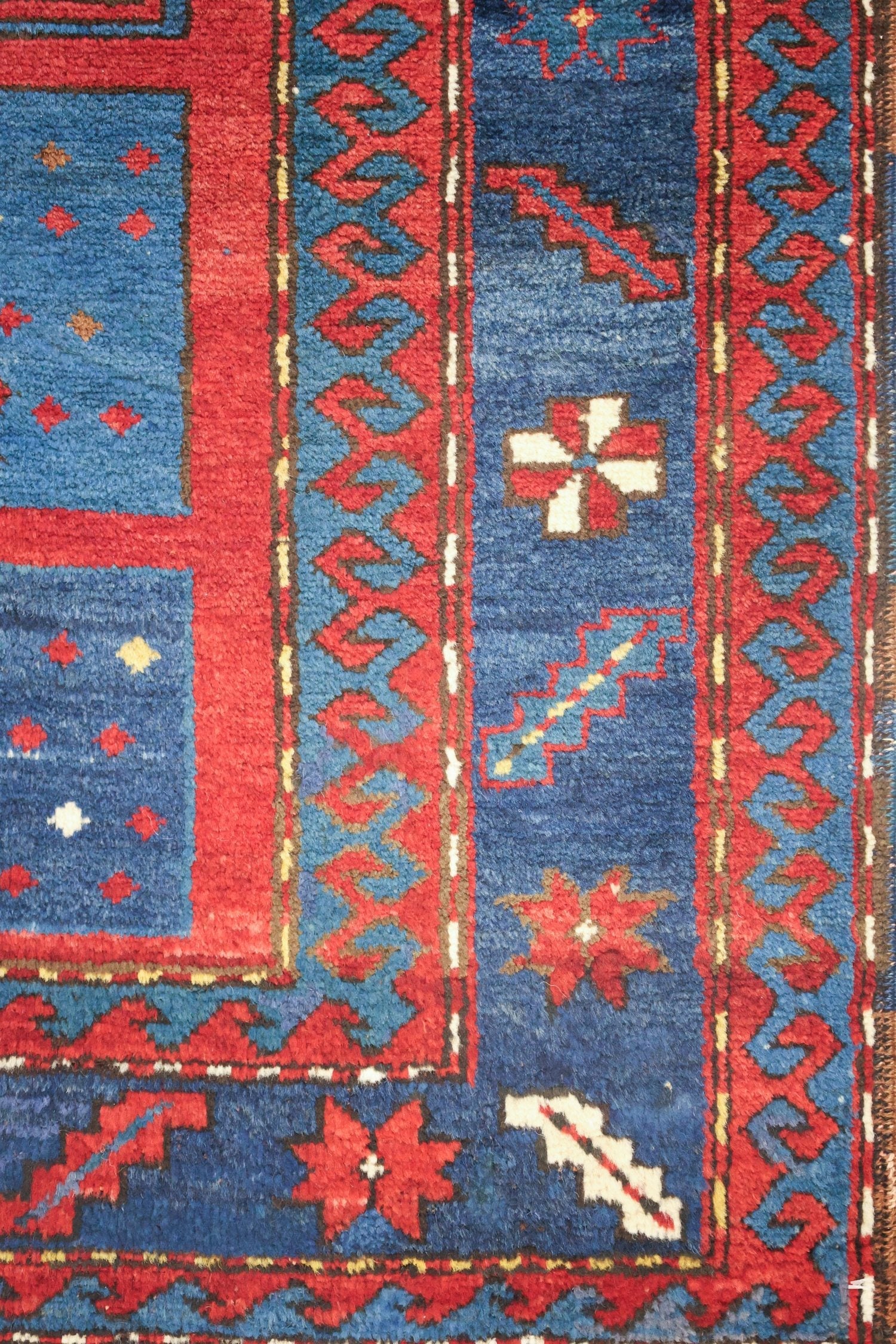 Antique Kazak Handwoven Tribal Rug, J75084