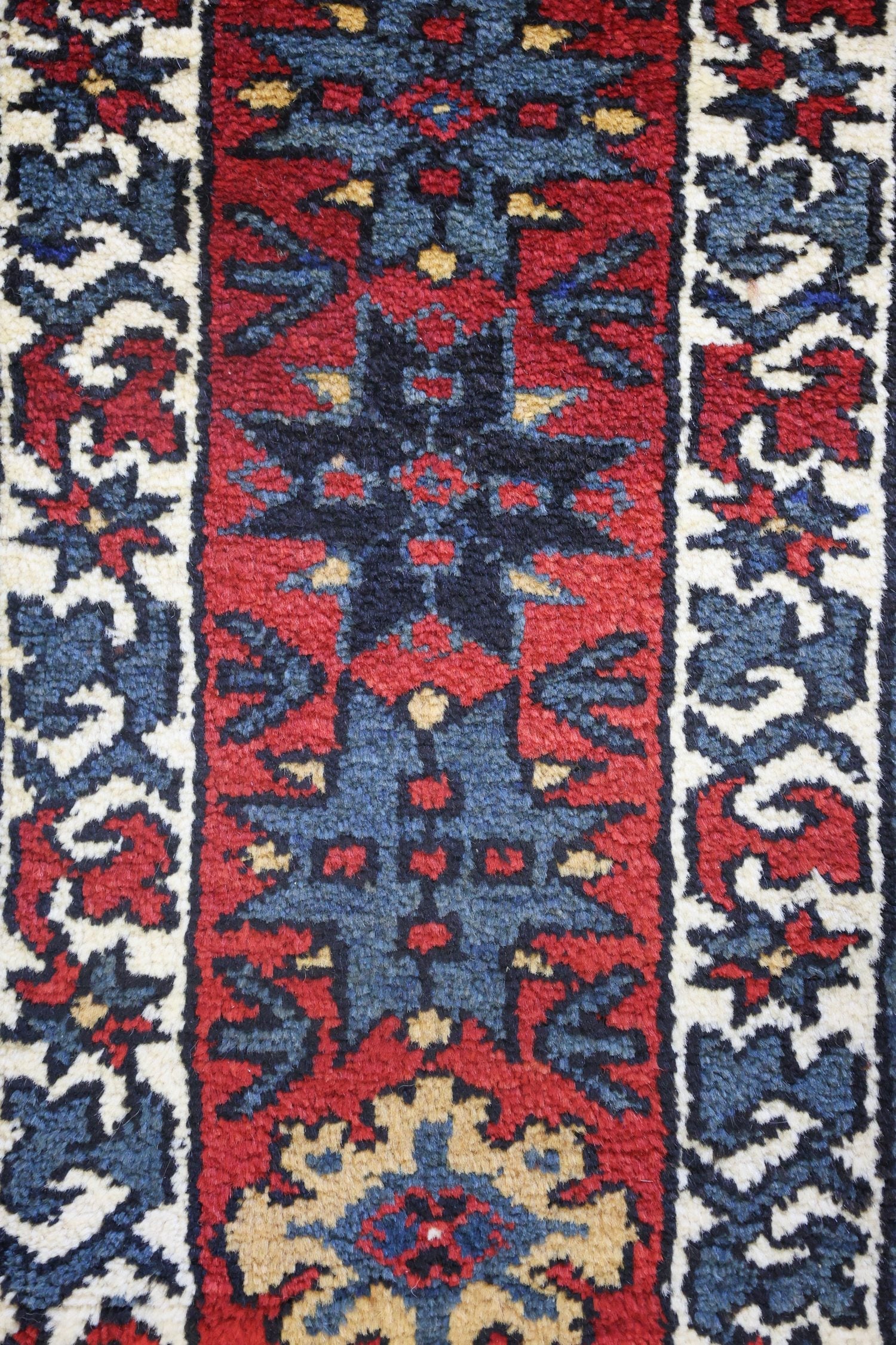 Antique Kazak Handwoven Tribal Rug, J75087