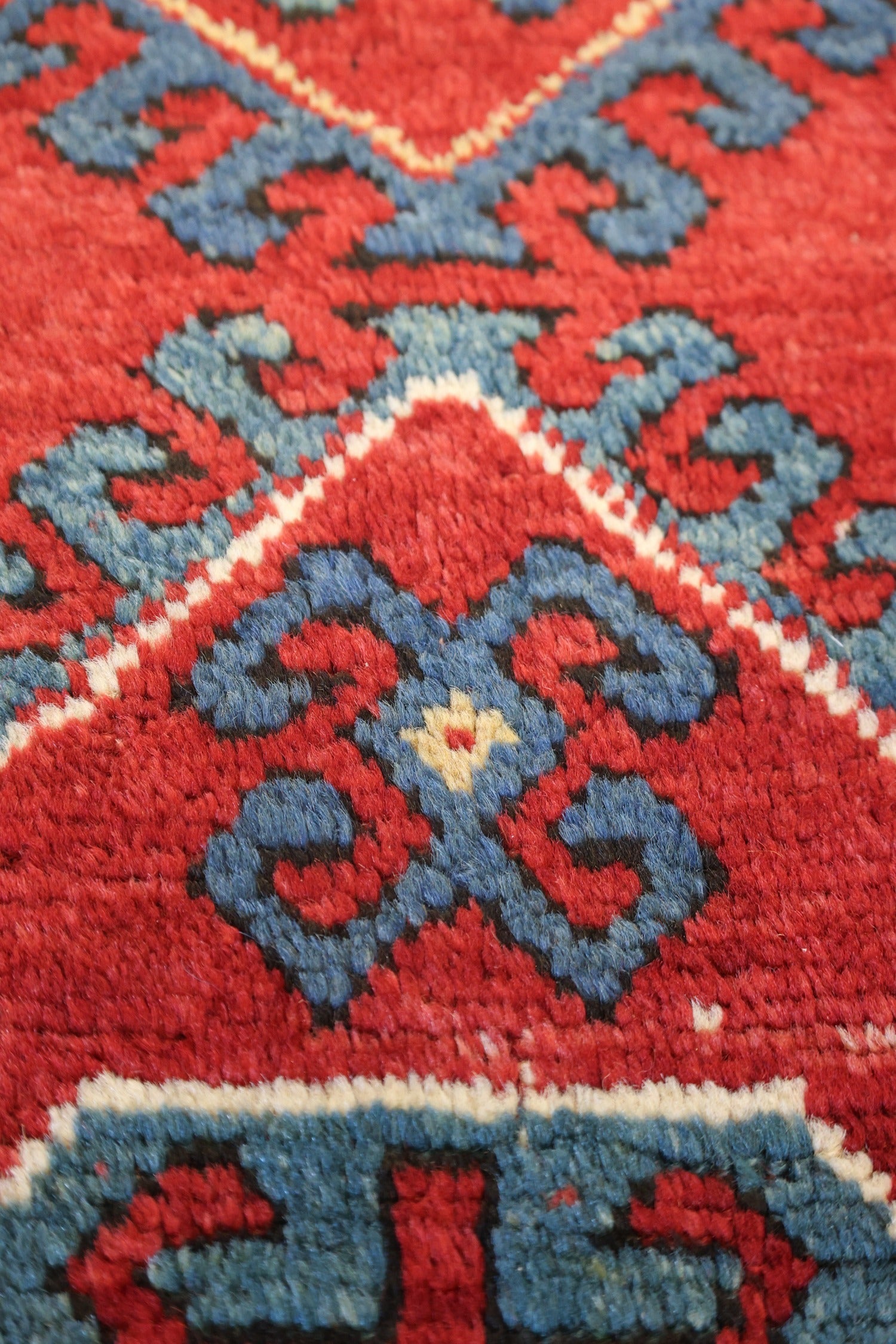 Antique Kazak Handwoven Tribal Rug, J75089