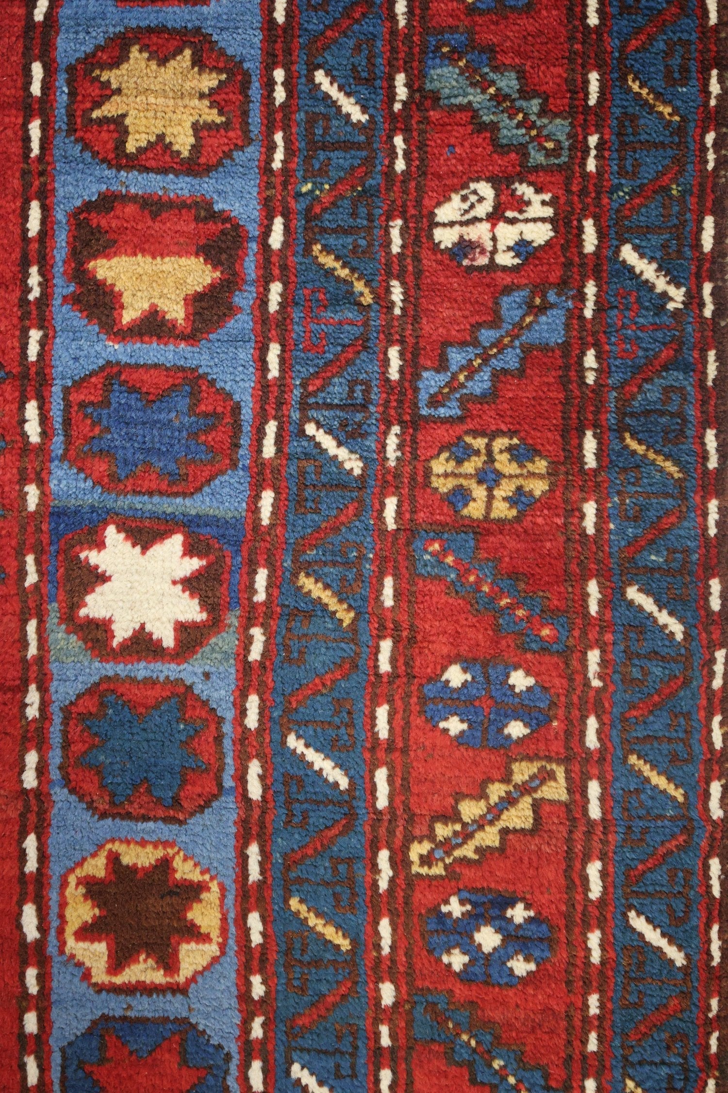 Antique Kazak Handwoven Tribal Rug, J75090