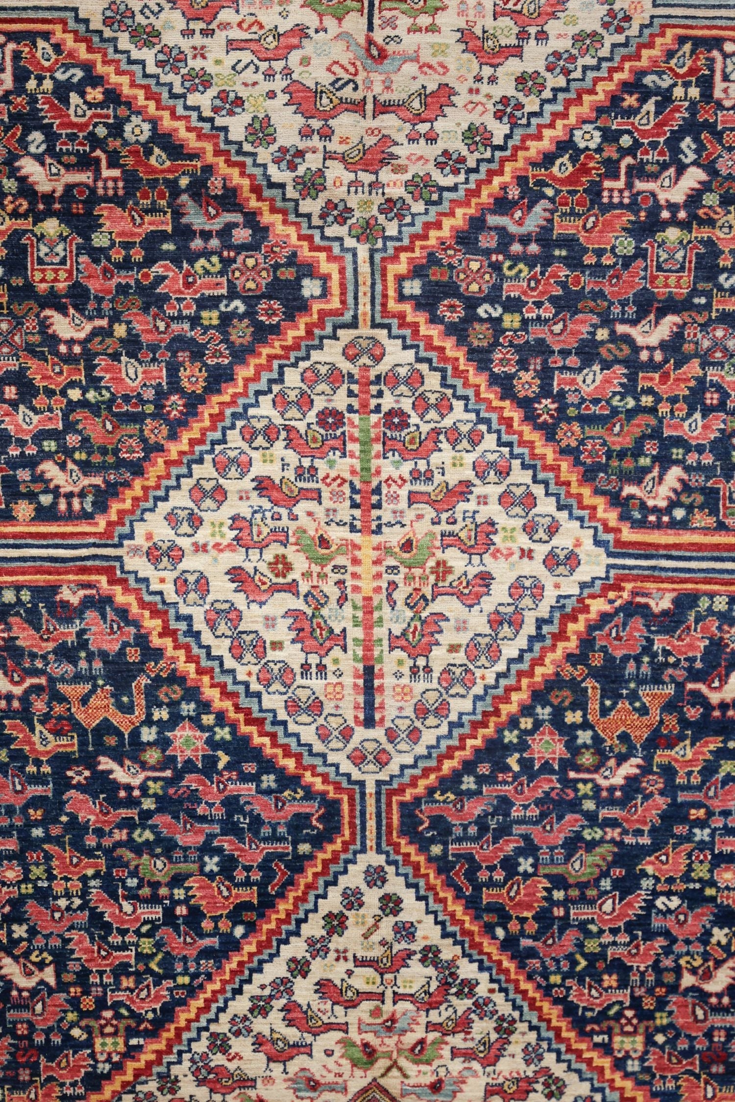 Khamseh Handwoven Tribal Rug, J74205