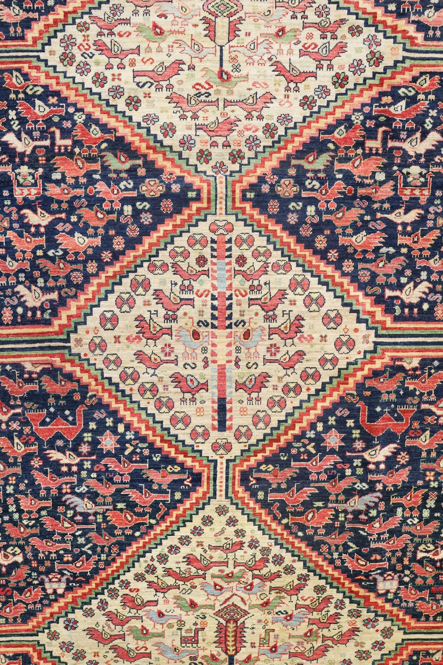 Khamseh Handwoven Tribal Rug, J74206