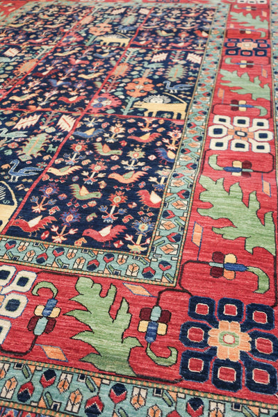 Khamseh Handwoven Tribal Rug, J74212