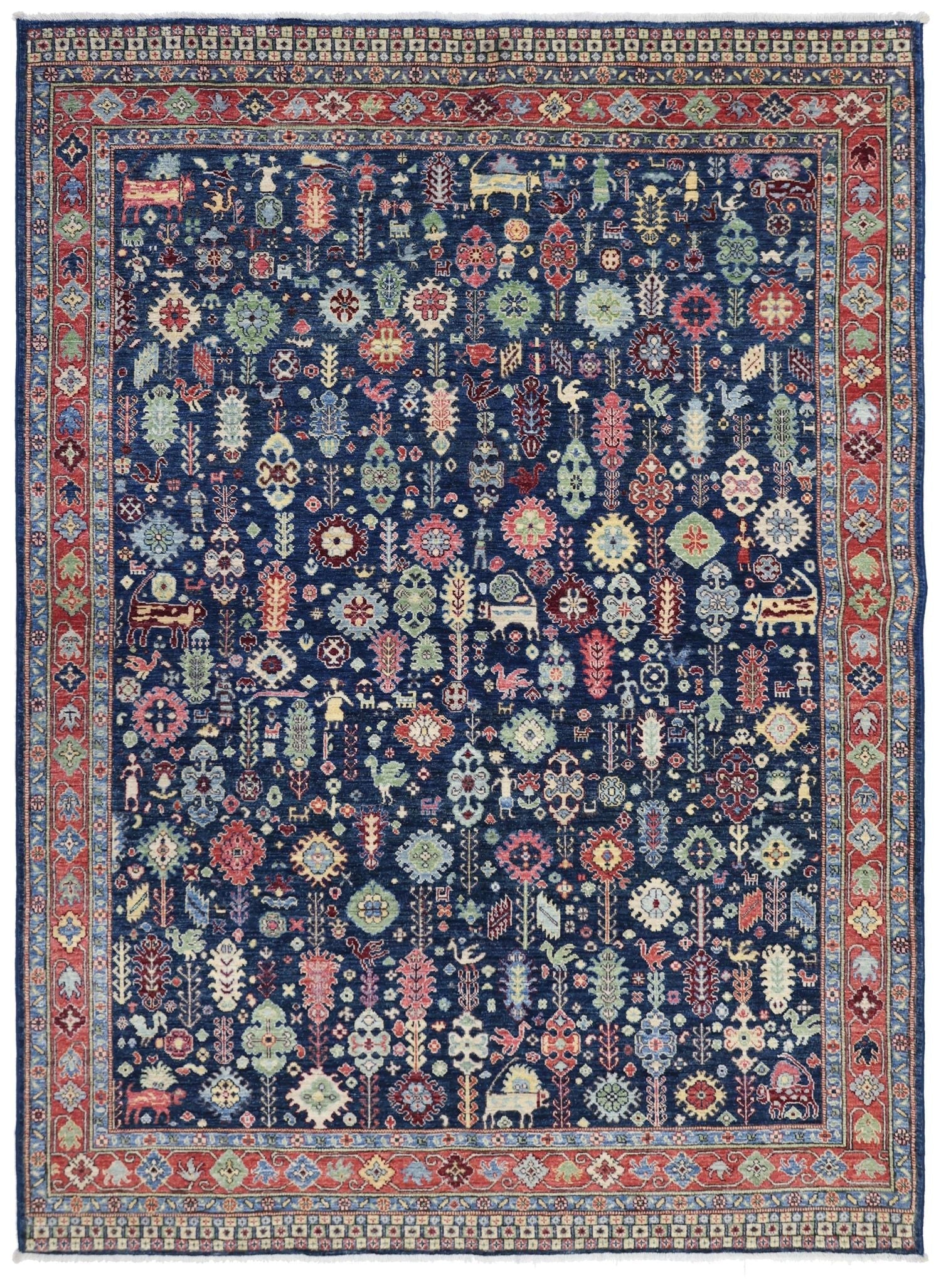 Khamseh Handwoven Tribal Rug