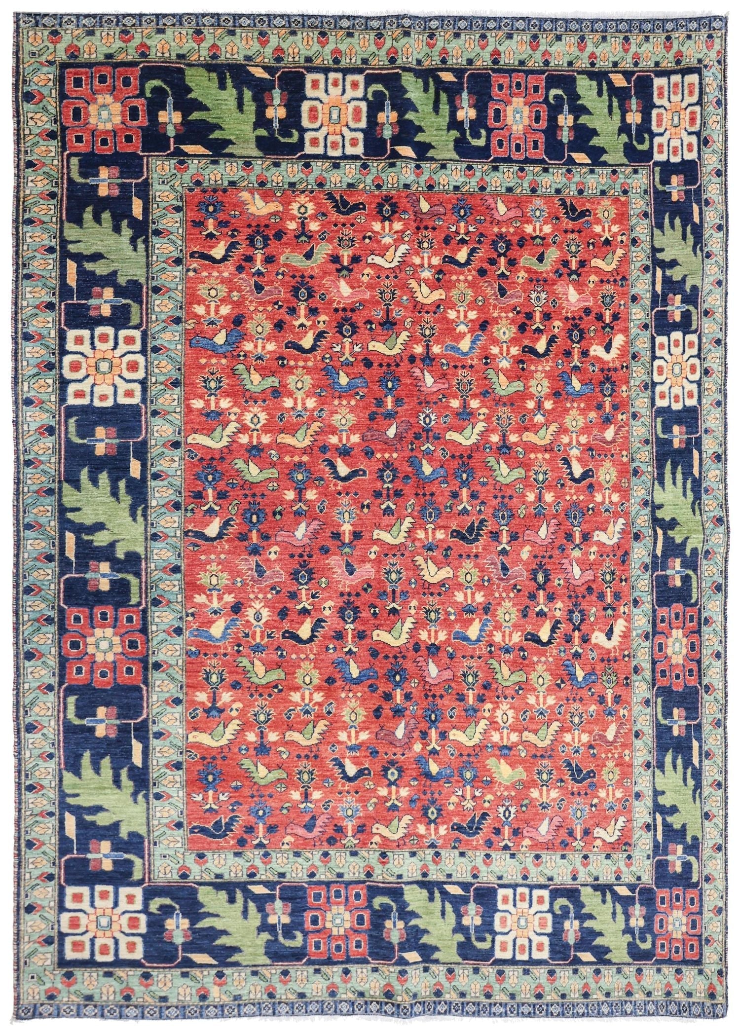 Khamseh Handwoven Tribal Rug