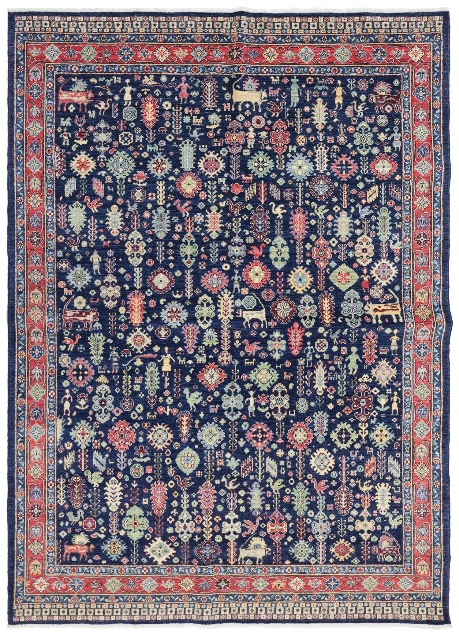 Khamseh Handwoven Tribal Rug