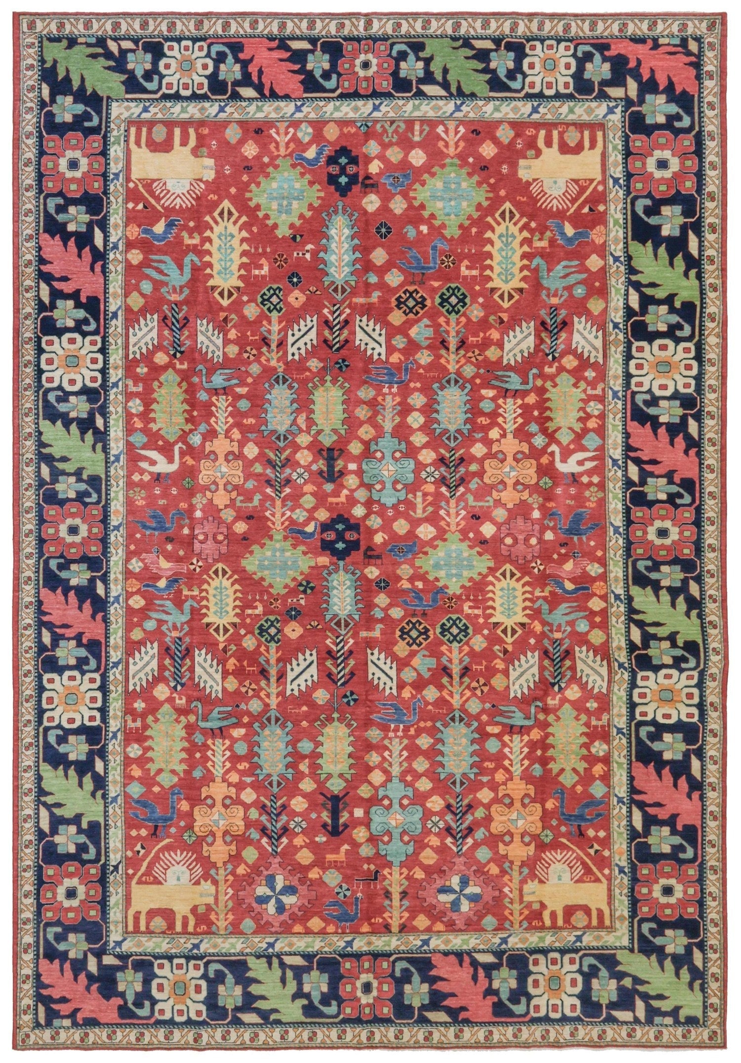 Khamseh Handwoven Tribal Rug