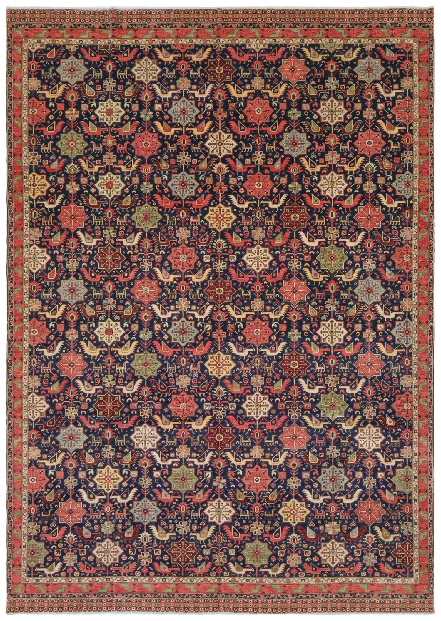 Khamseh Handwoven Tribal Rug