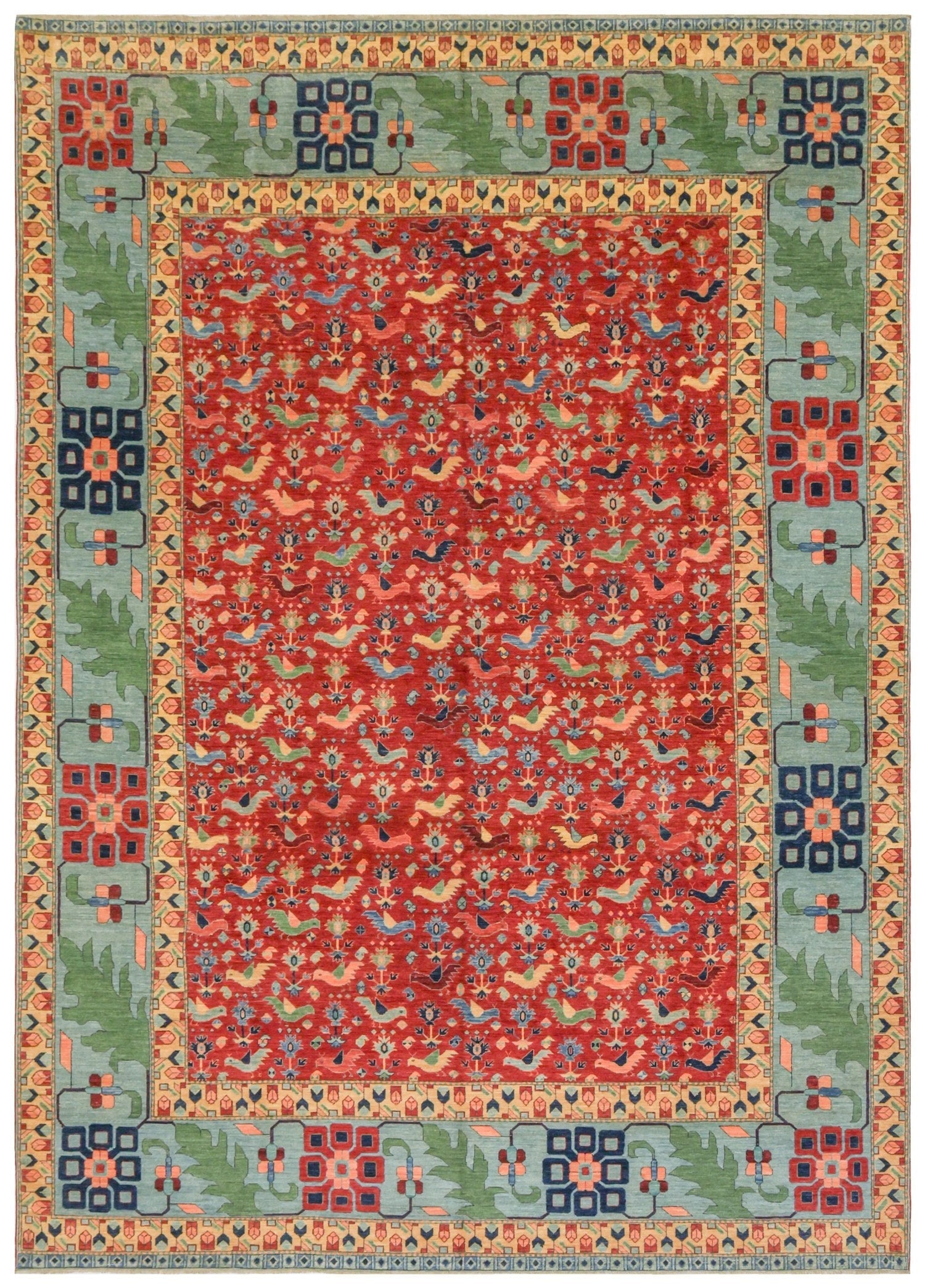 Khamseh Handwoven Tribal Rug