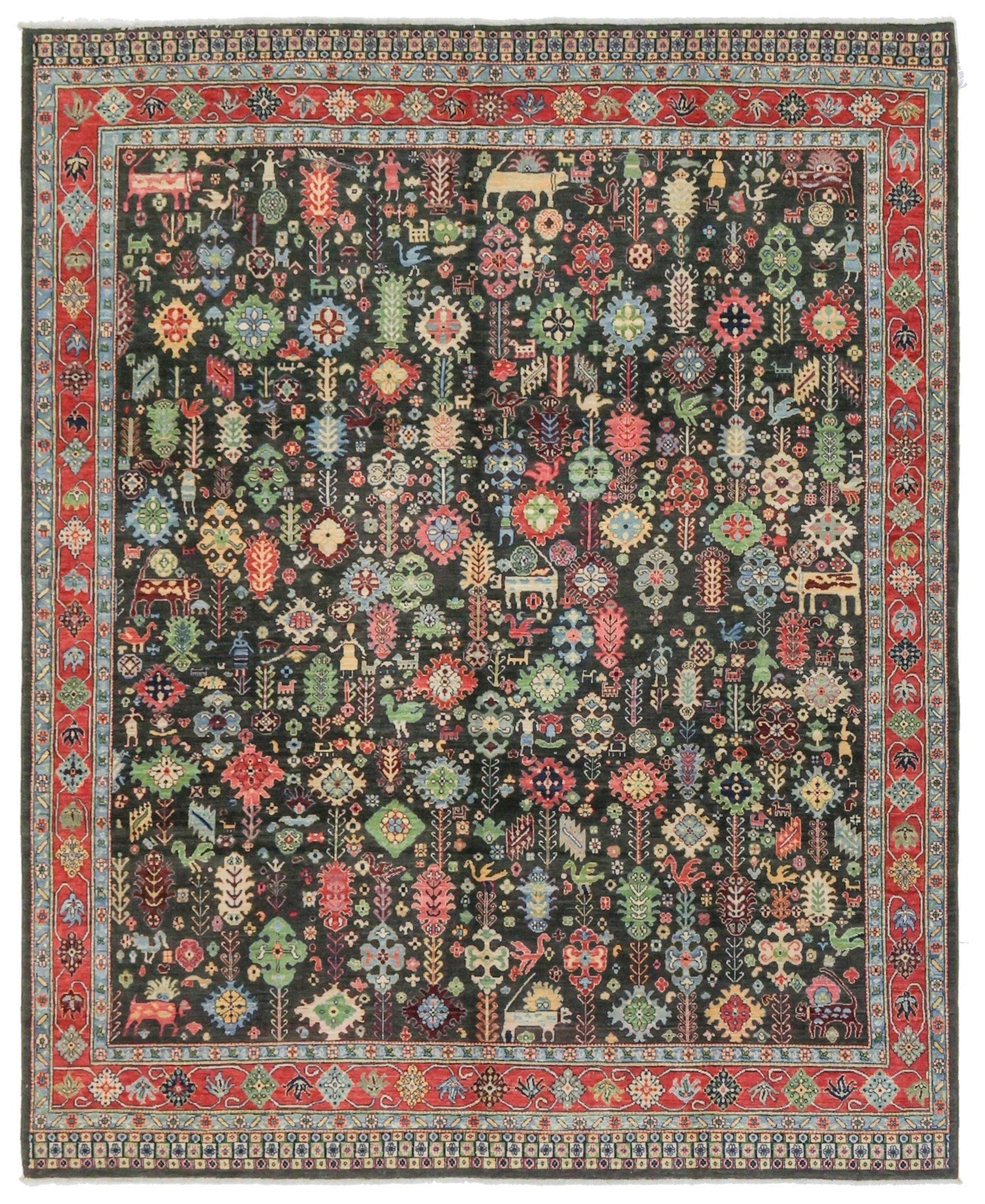 Khamseh Handwoven Tribal Rug