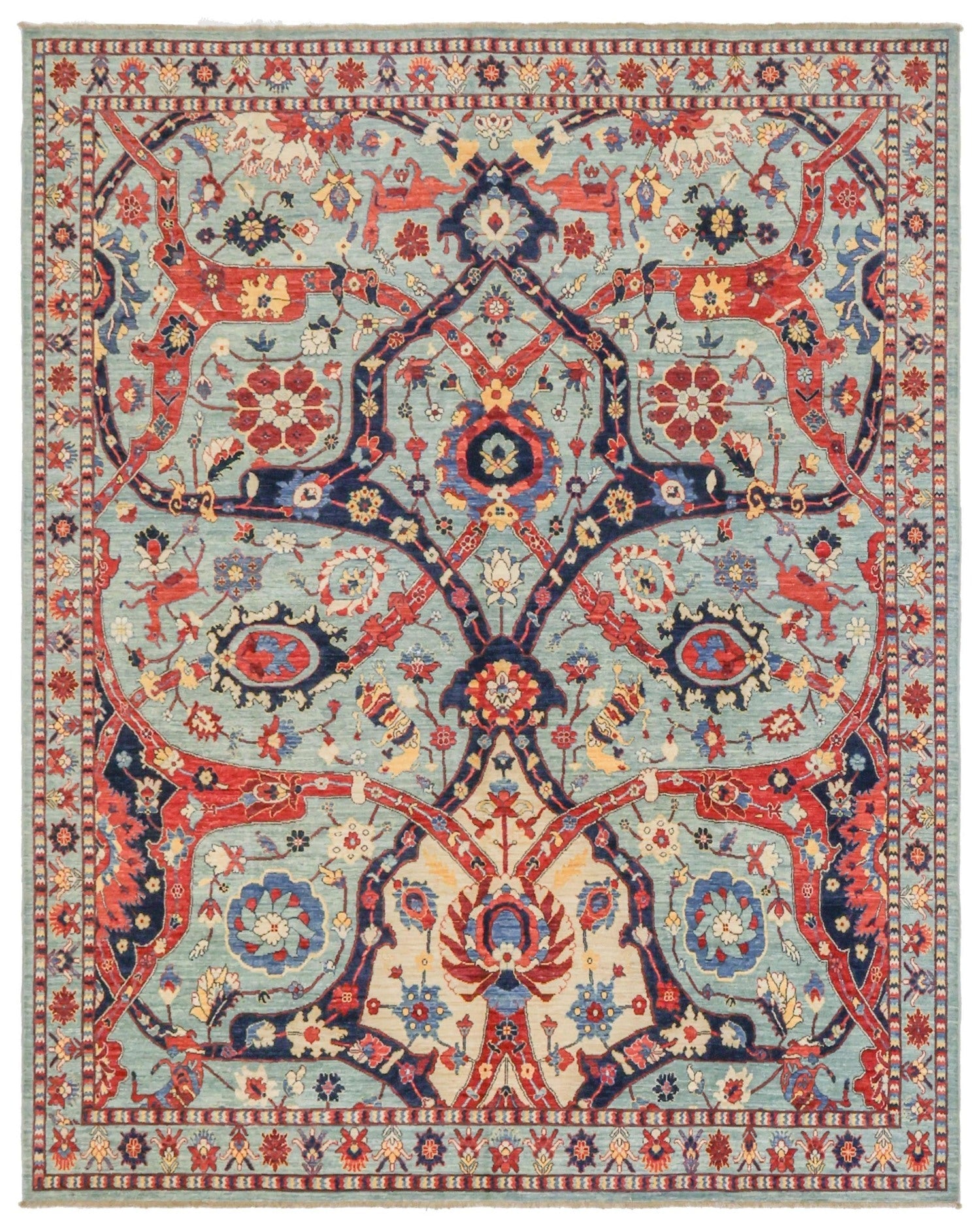 Khamseh Handwoven Tribal Rug