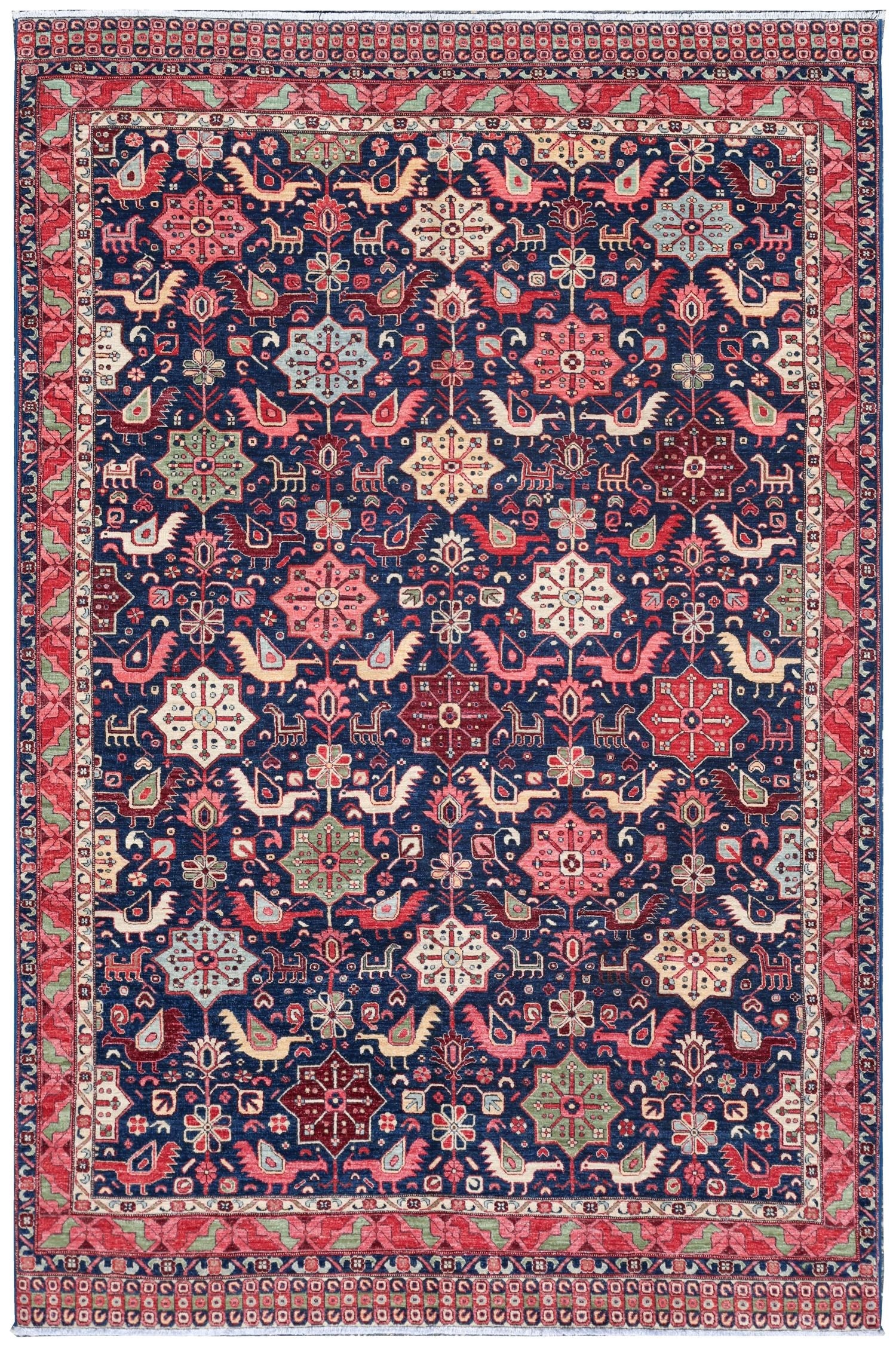 Khamseh Handwoven Tribal Rug