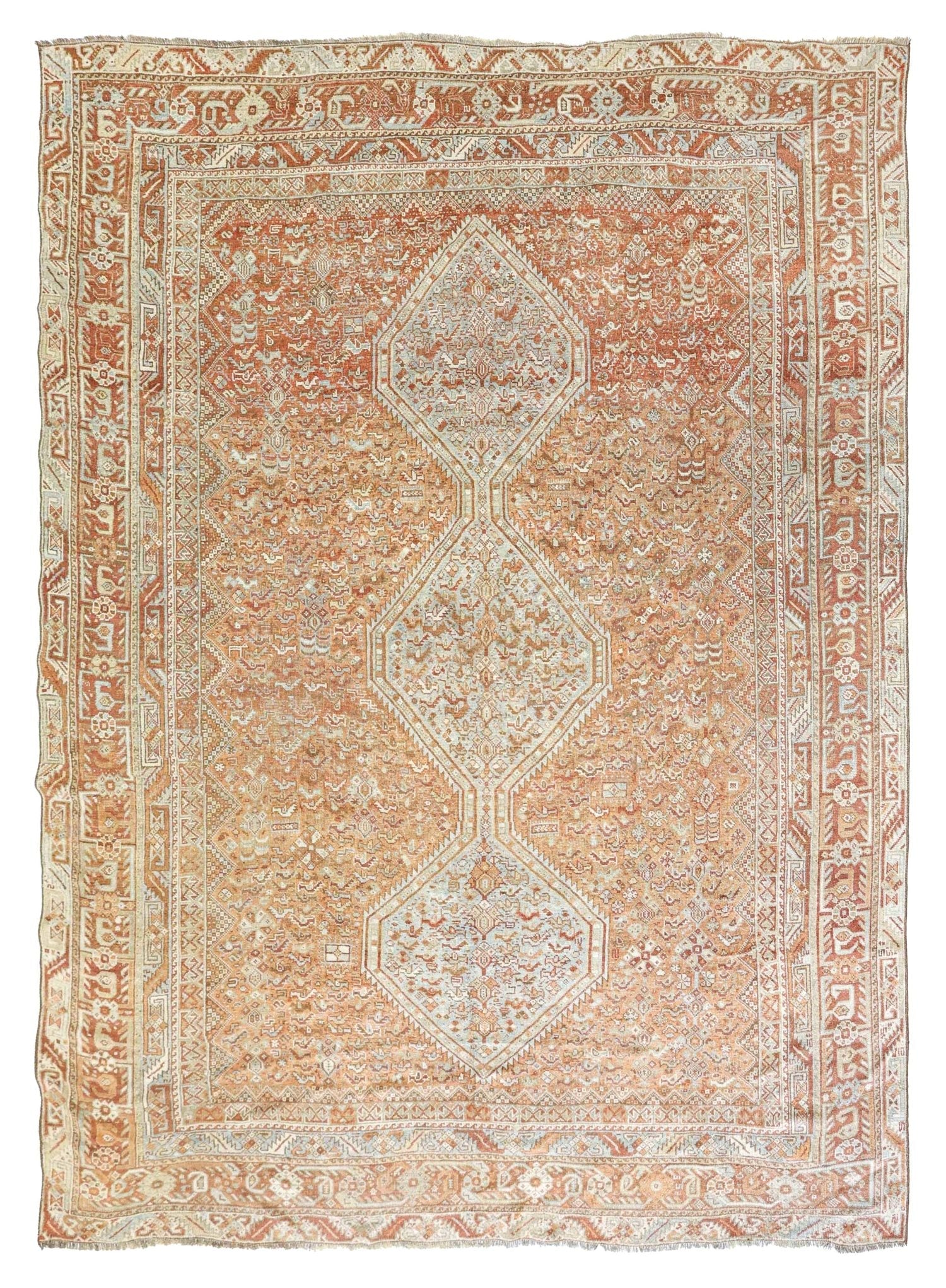 Vintage Khamseh Handwoven Tribal Rug