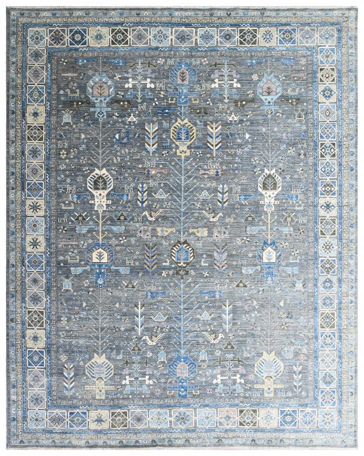 Khamseh Handwoven Tribal Rug