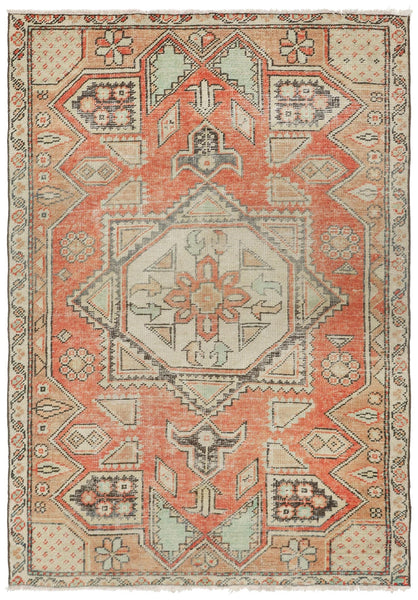 Vintage Konya Handwoven Tribal Rug