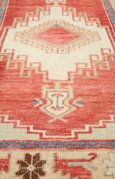 Vintage Konya Handwoven Tribal Rug, J75166