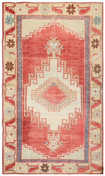 Vintage Konya Handwoven Tribal Rug