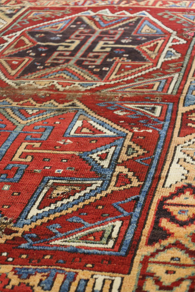 Vintage Konya Handwoven Tribal Rug, J78044