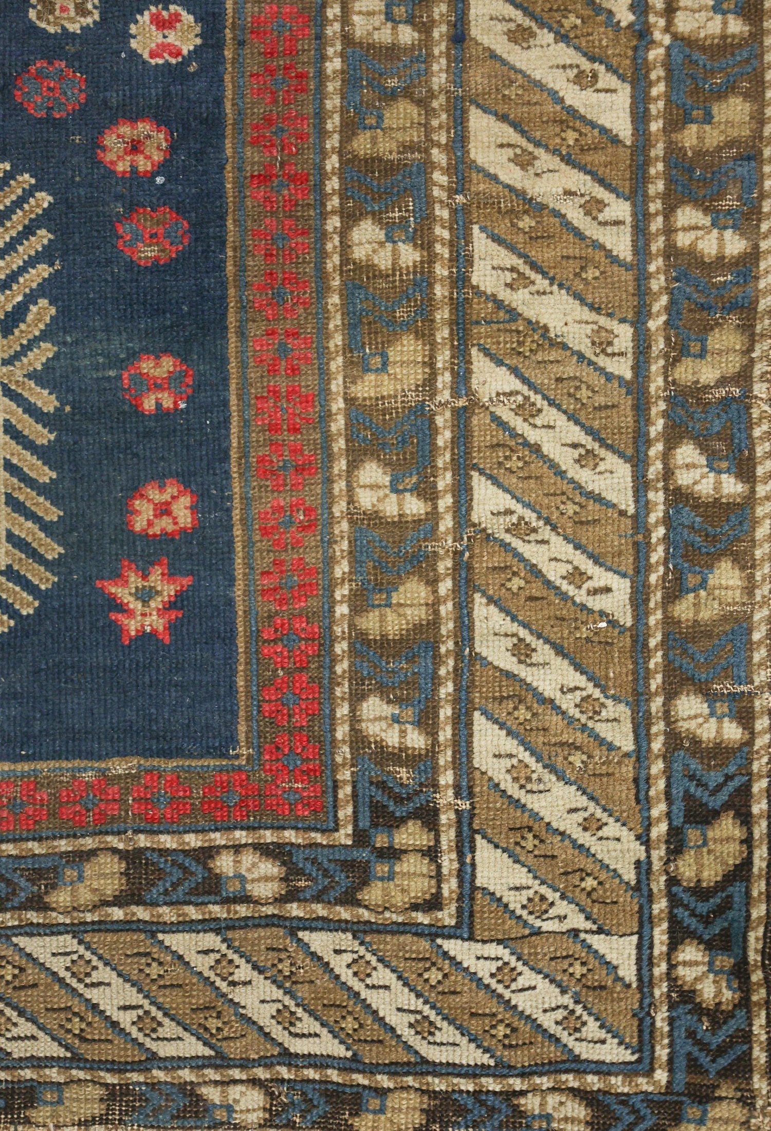 Vintage Kuba Handwoven Tribal Rug, J75413