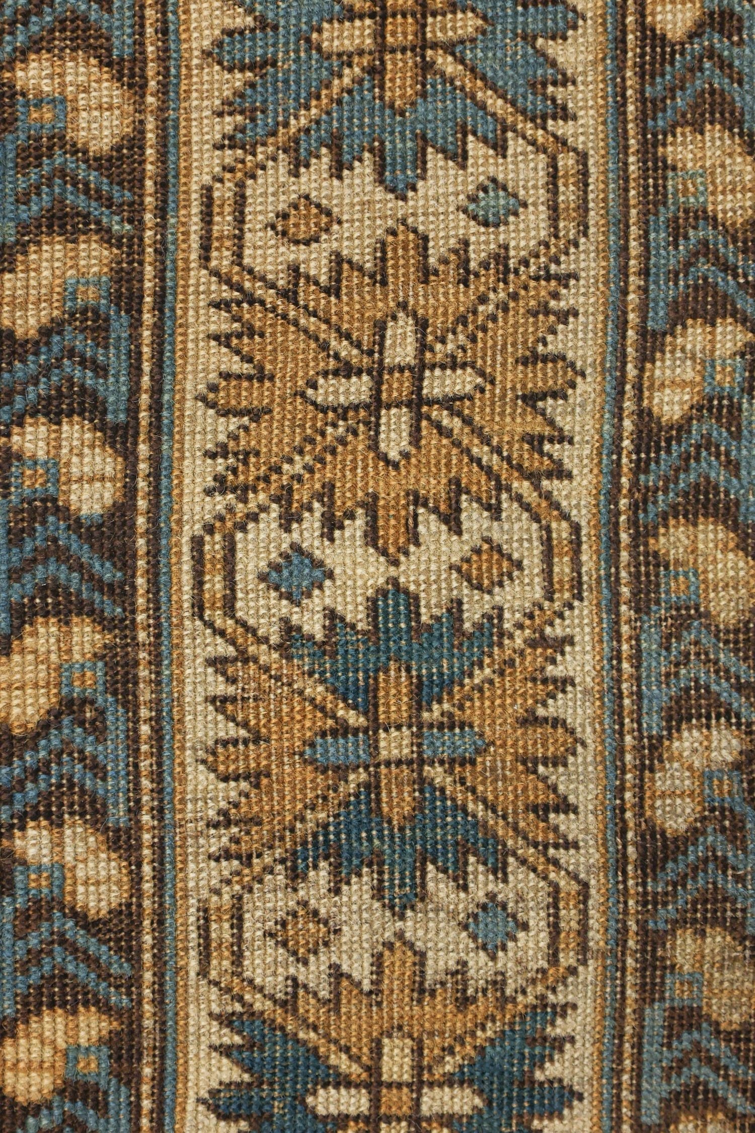 Vintage Kuba Handwoven Tribal Rug, J75913