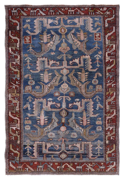 Antique Kurd Handwoven Tribal Rug