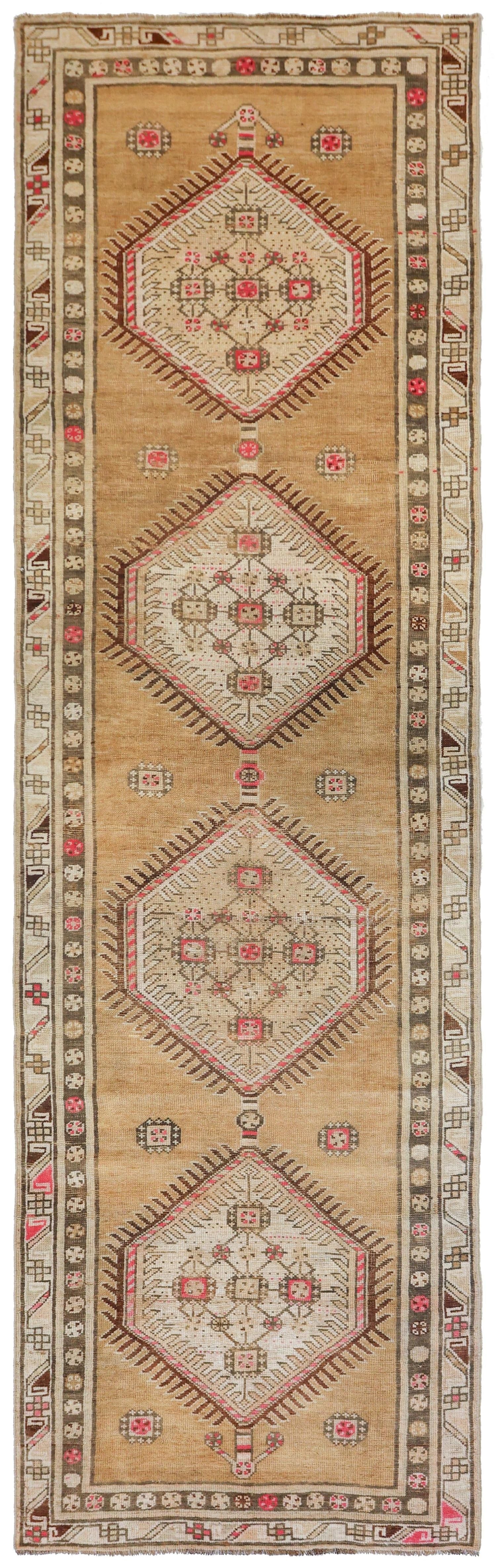 Vintage Kurd Handwoven Tribal Rug