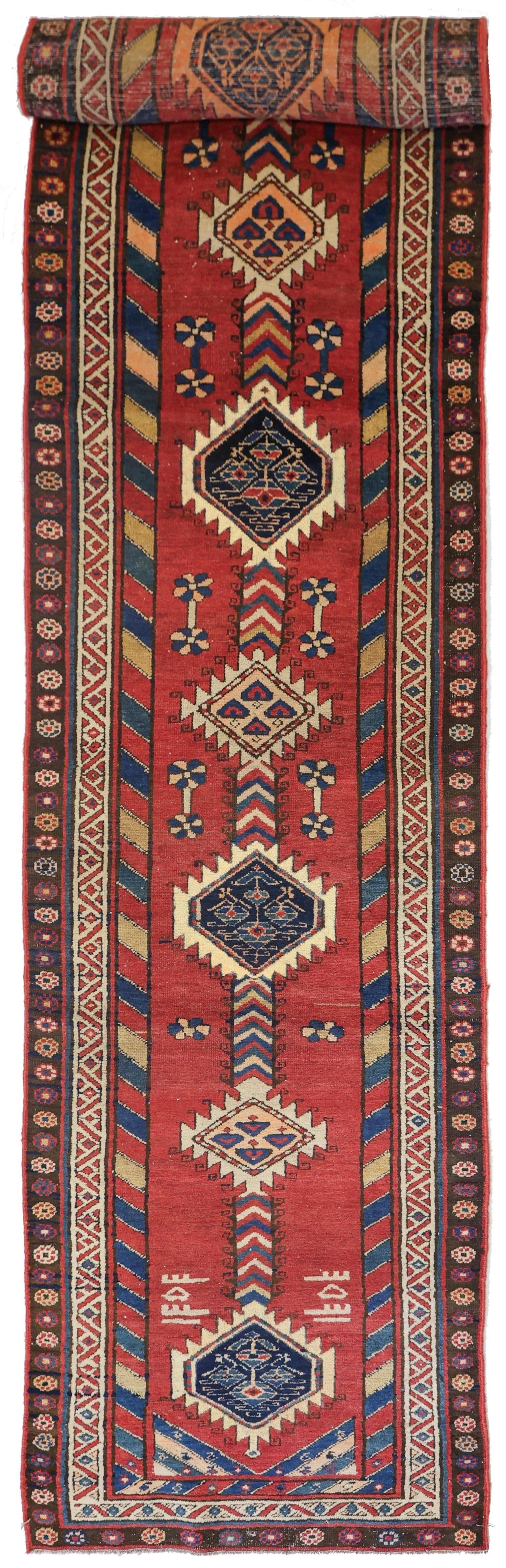 Antique Kurd Handwoven Tribal Rug