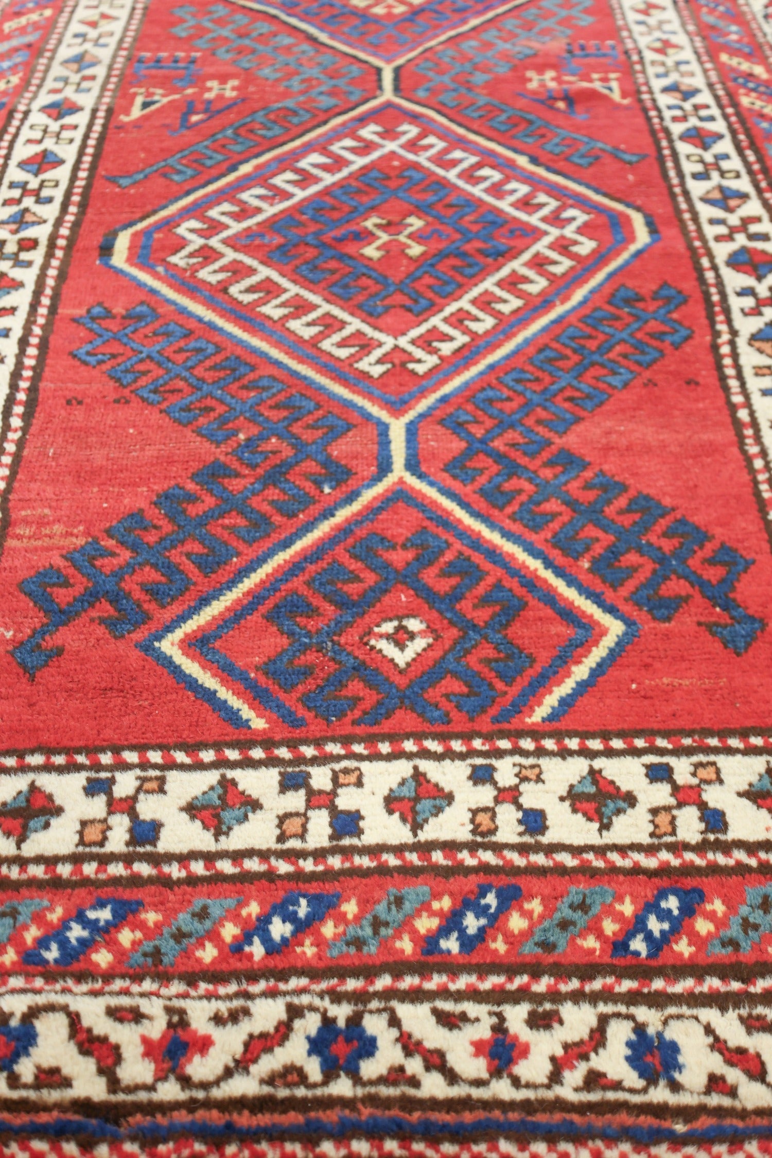 Vintage Kurd Handwoven Tribal Rug, J69204