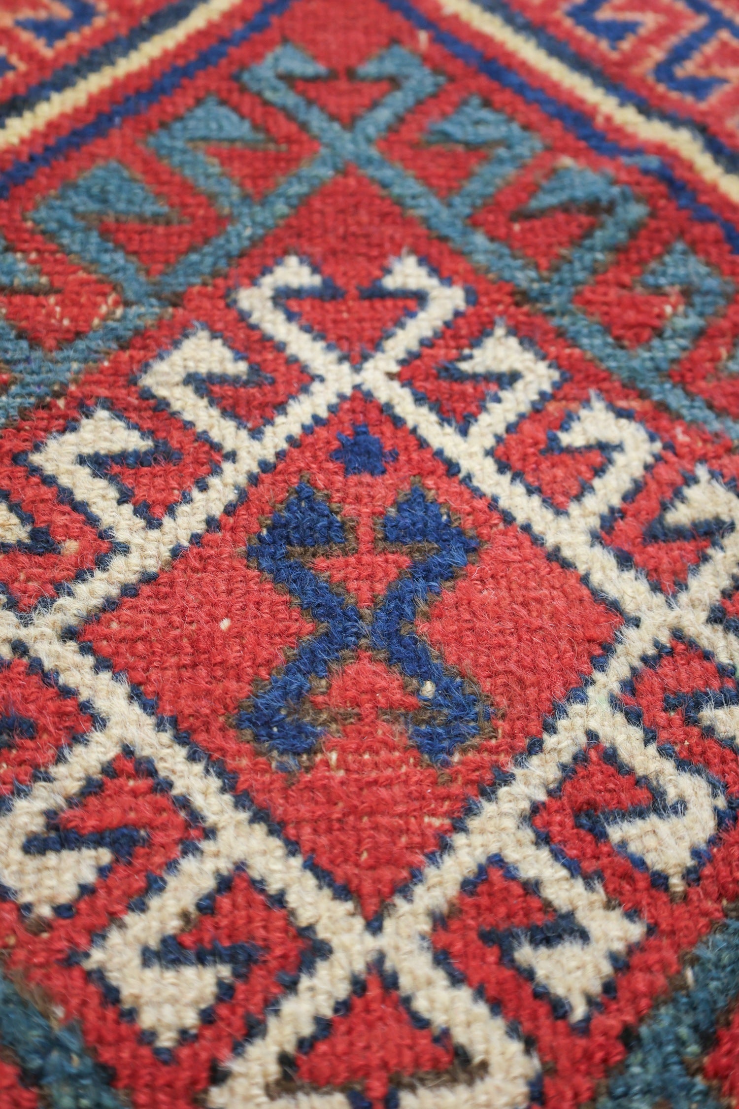 Vintage Kurd Handwoven Tribal Rug, J69204