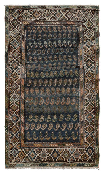 Antique Kurd Handwoven Tribal Rug